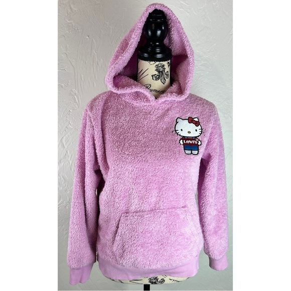 Levi's Hello Kitty Girls Sherpa Hoodie, size XL (13-15 yrs) - Picture 2 of 12
